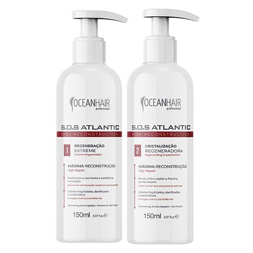 Kit Tratamiento Ocean Hair Atlantic Life Plex 2x150ml